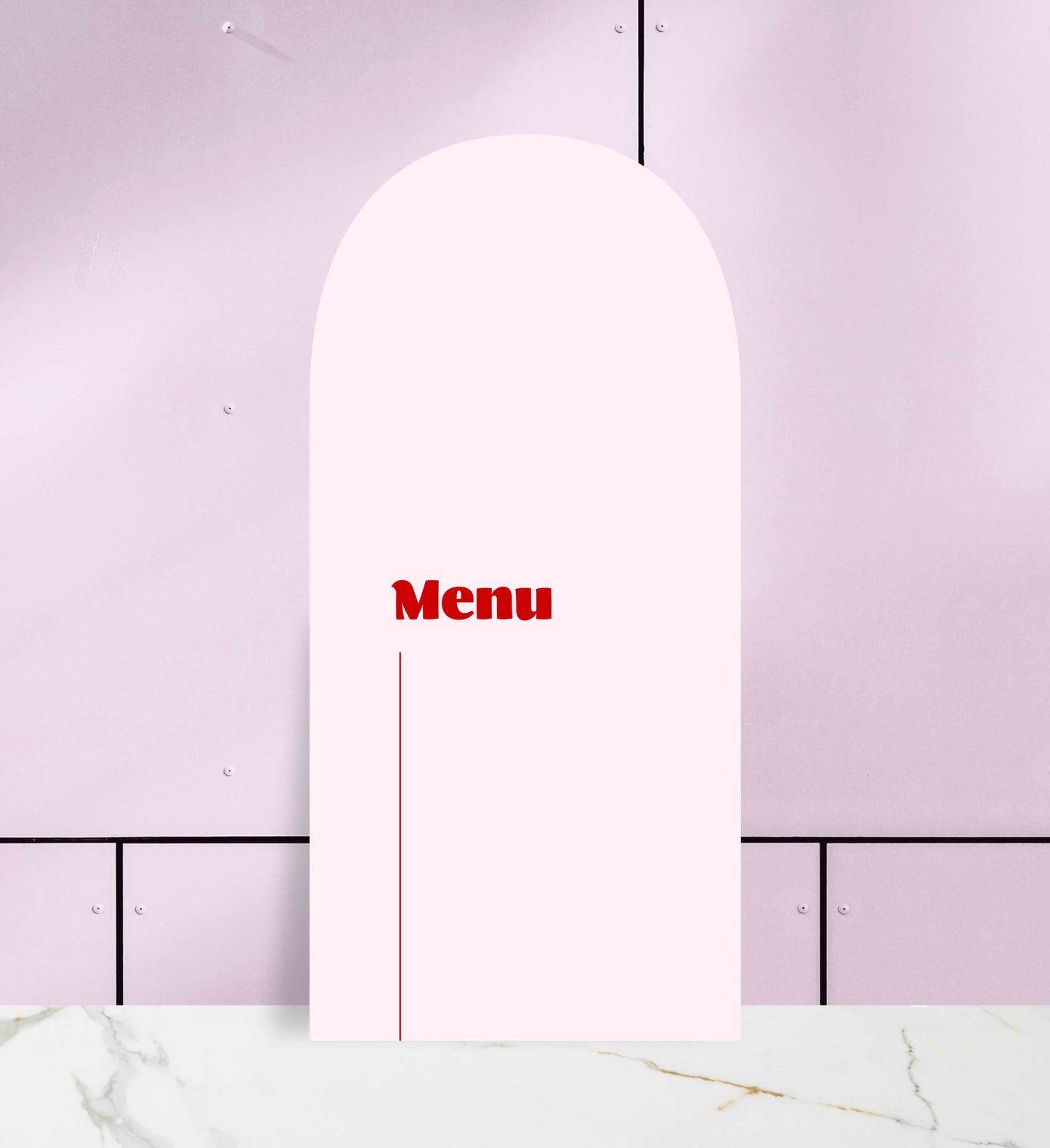 Menu składane - Linea Rose