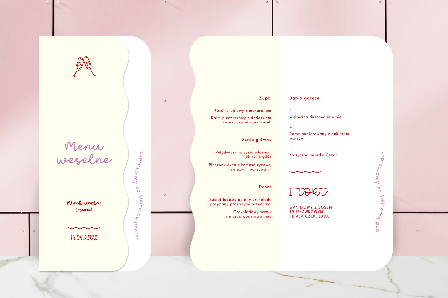 Menu składane - Joyland