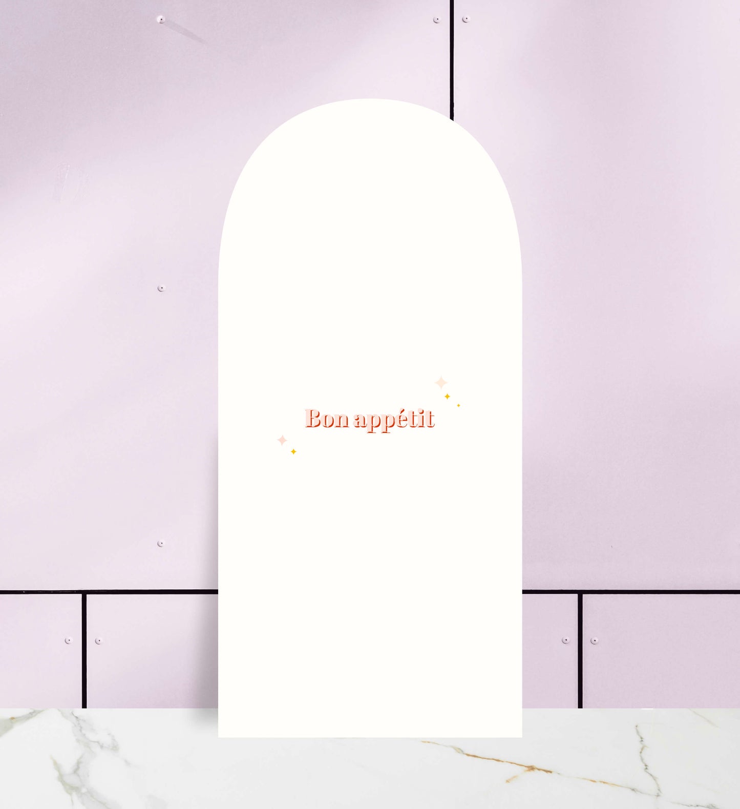 Menu ślubne jednokartkowe o owalnym kształcie, fantazyjne, artystyczne na papierze premium