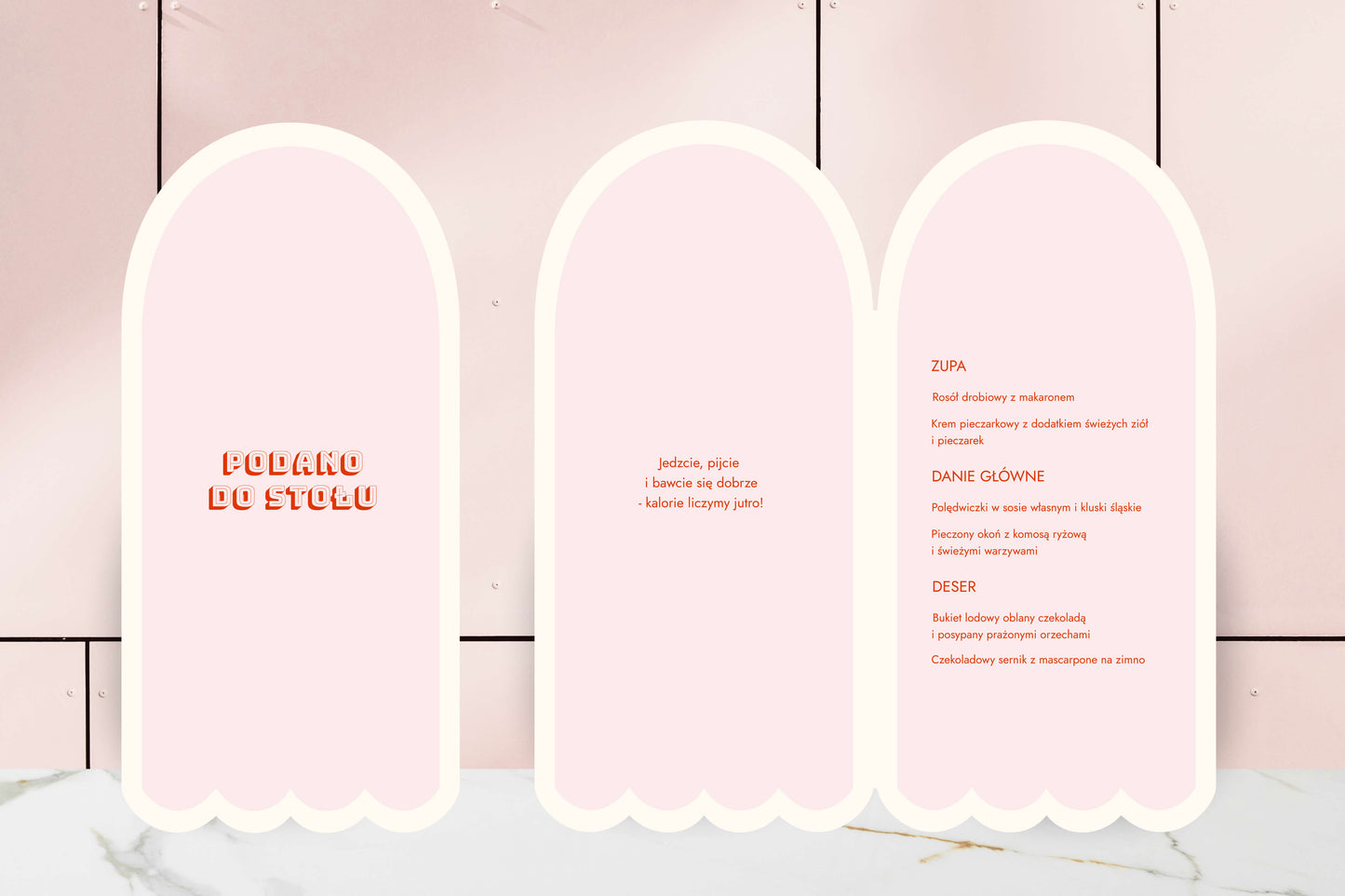 Menu składane - Vanilla Crumble