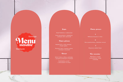 Menu składane - Sugar & Stars
