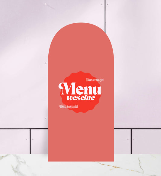 Menu weselne składane w artystycznych wzorach, nowoczesne, na papierze premium